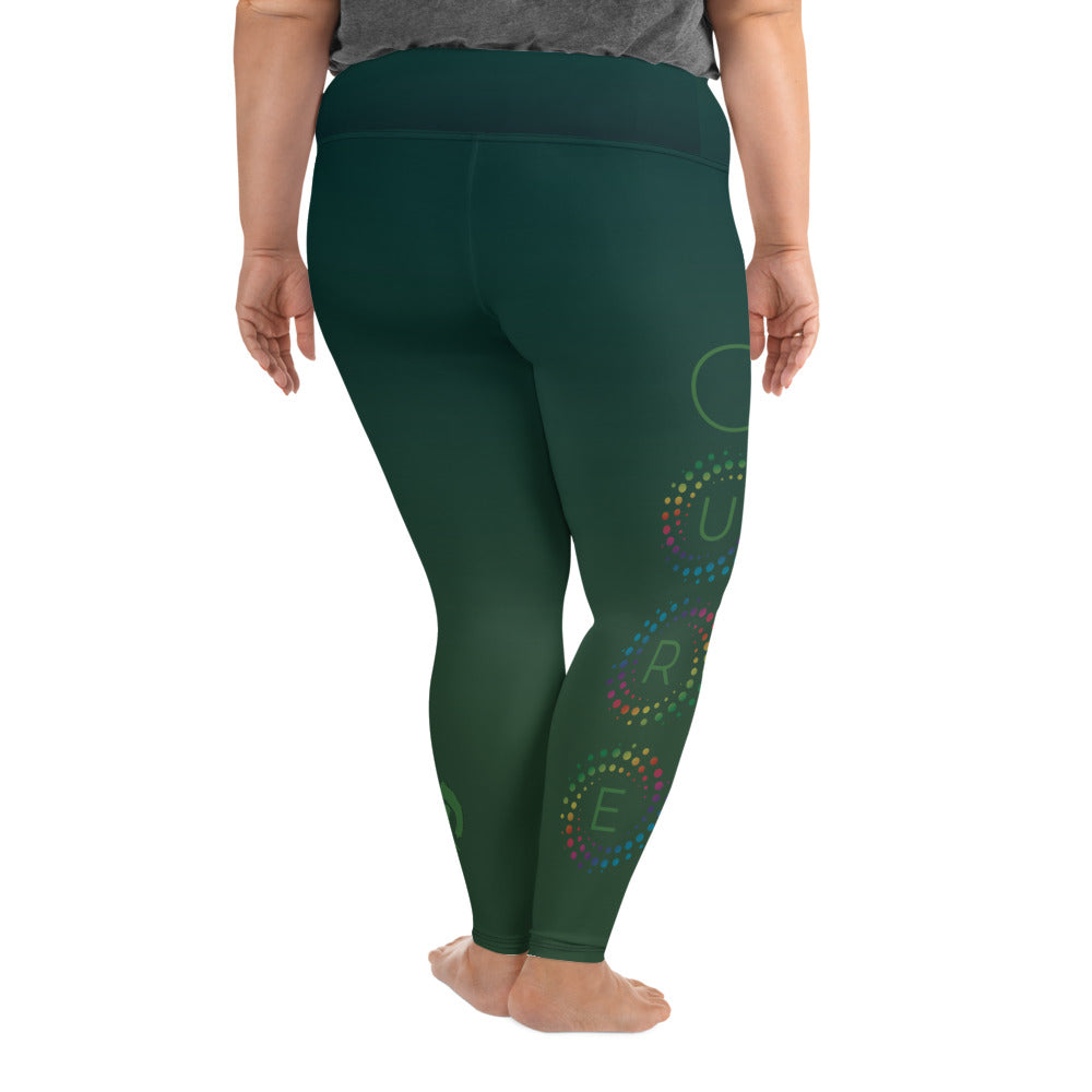 CURE Plus Size Leggings - Green