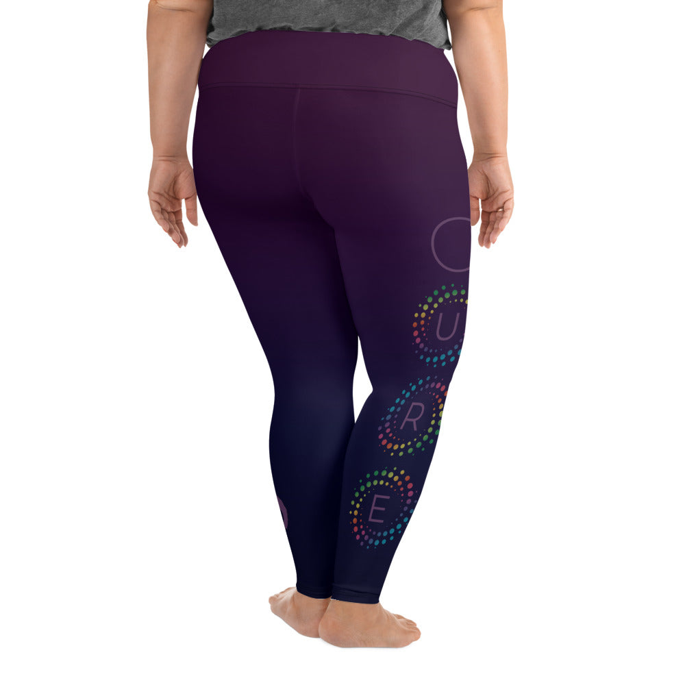 CURE Plus Size Leggings - Purple