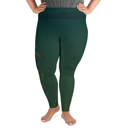 CURE Plus Size Leggings - Green