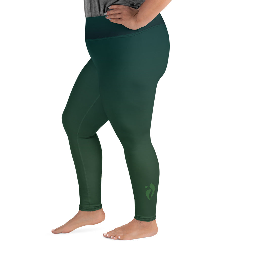 CURE Plus Size Leggings - Green