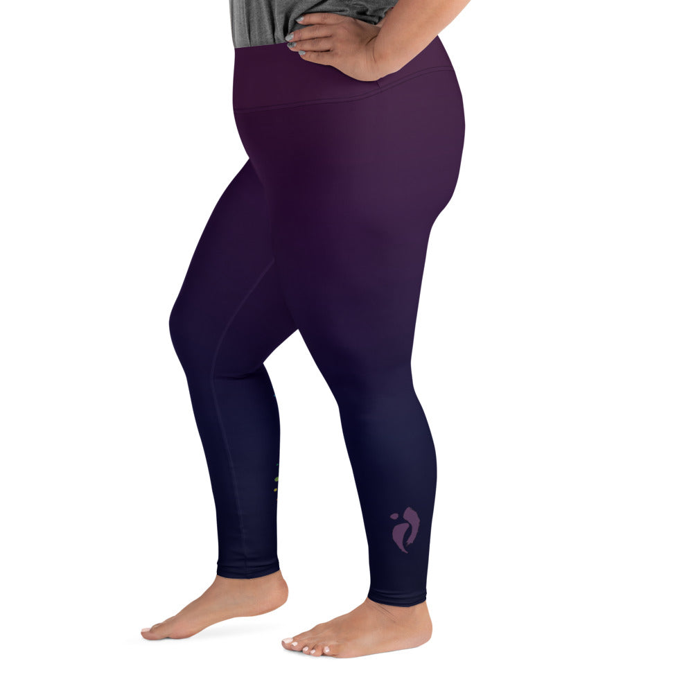 CURE Plus Size Leggings - Purple