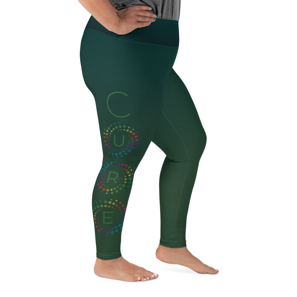 CURE Plus Size Leggings - Green