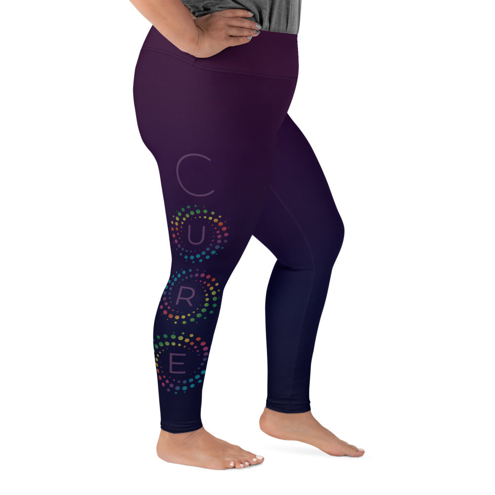 CURE Plus Size Leggings - Purple