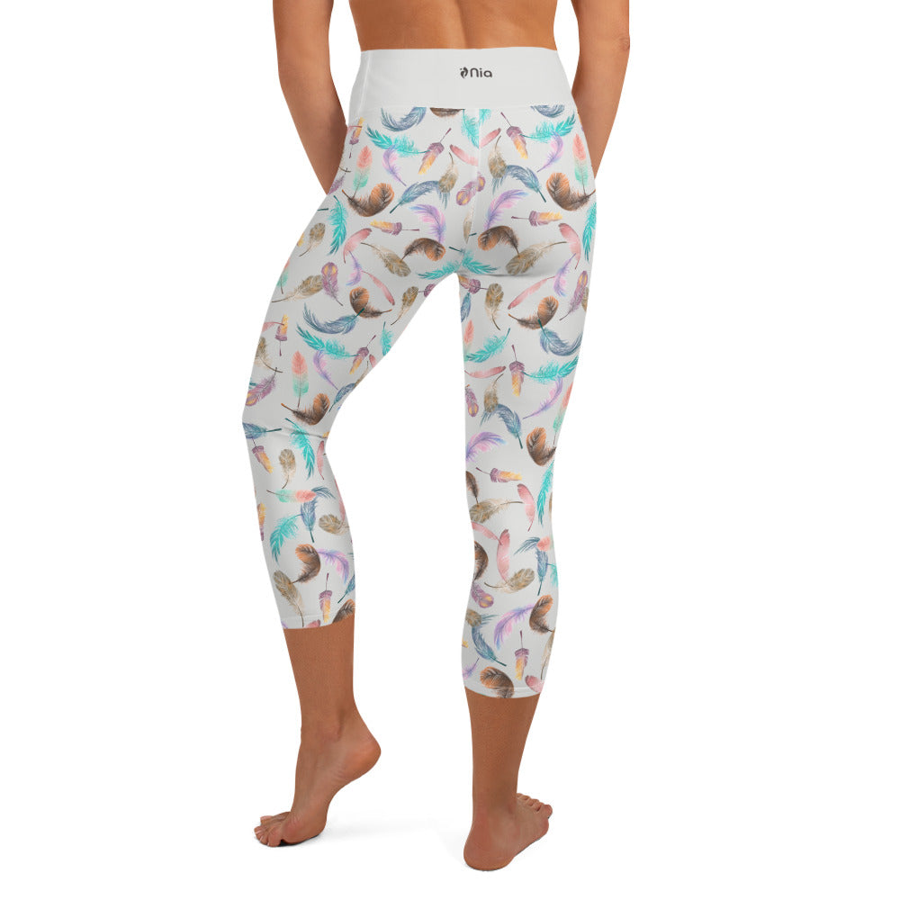 LEVITY Feather Capri Leggings