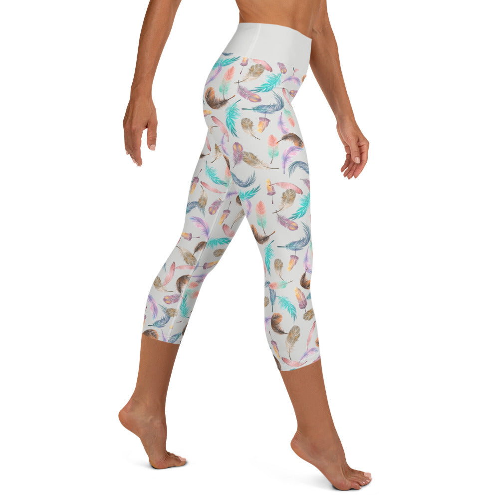 LEVITY Feather Capri Leggings