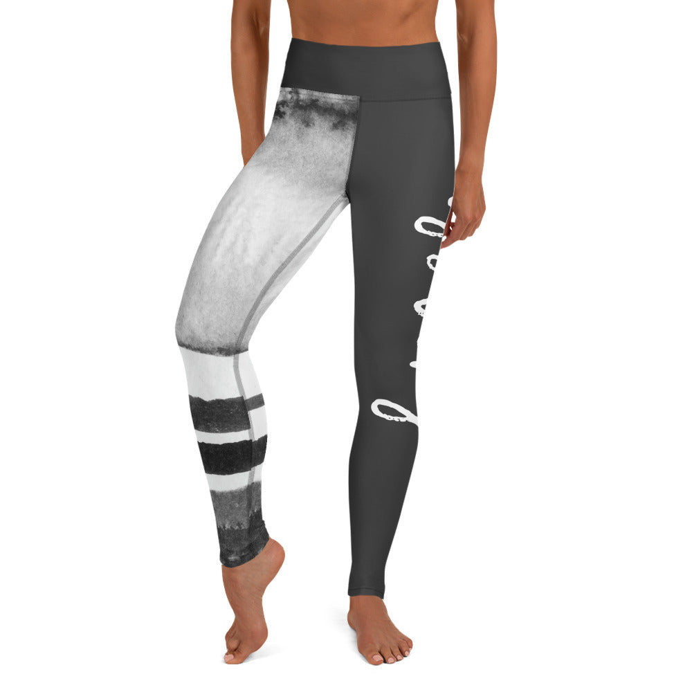 MYSTERY Light Grey Split Leggings