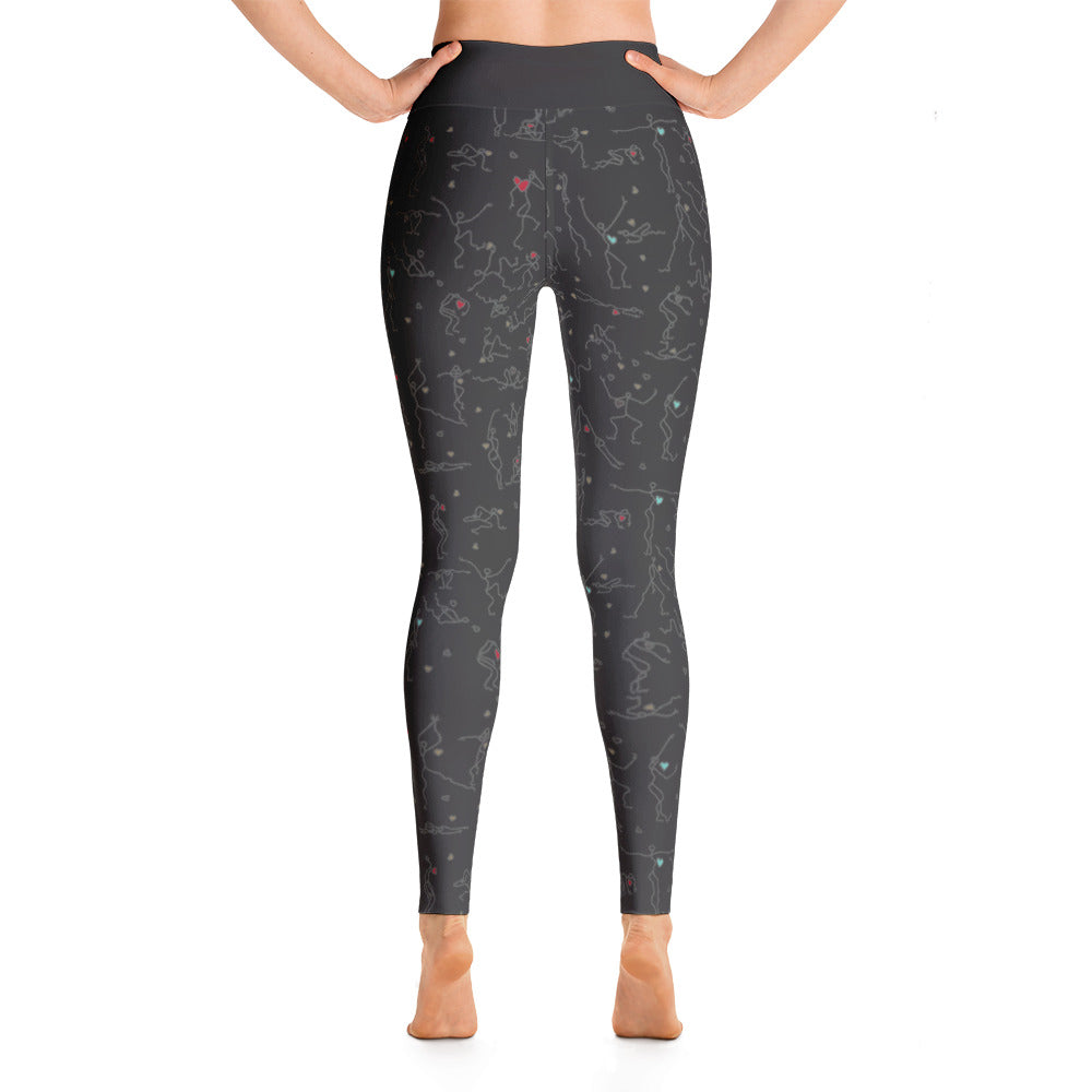 Leggings - "Debbie's Dancers" Original Art - Grey Ombre