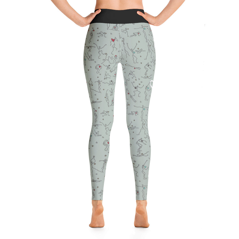 Leggings - "Debbie's Dancers" Original Art - Grey