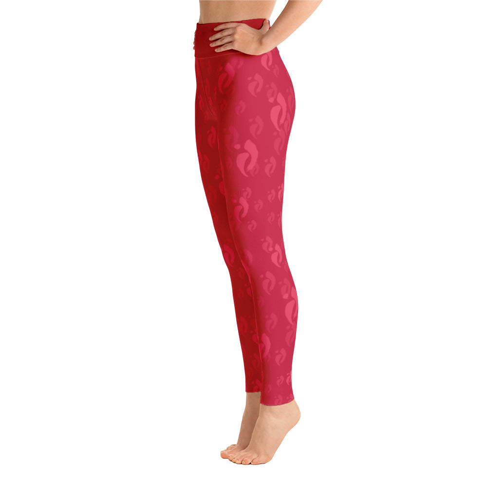 Leggings - Nia Swish Reds on Red