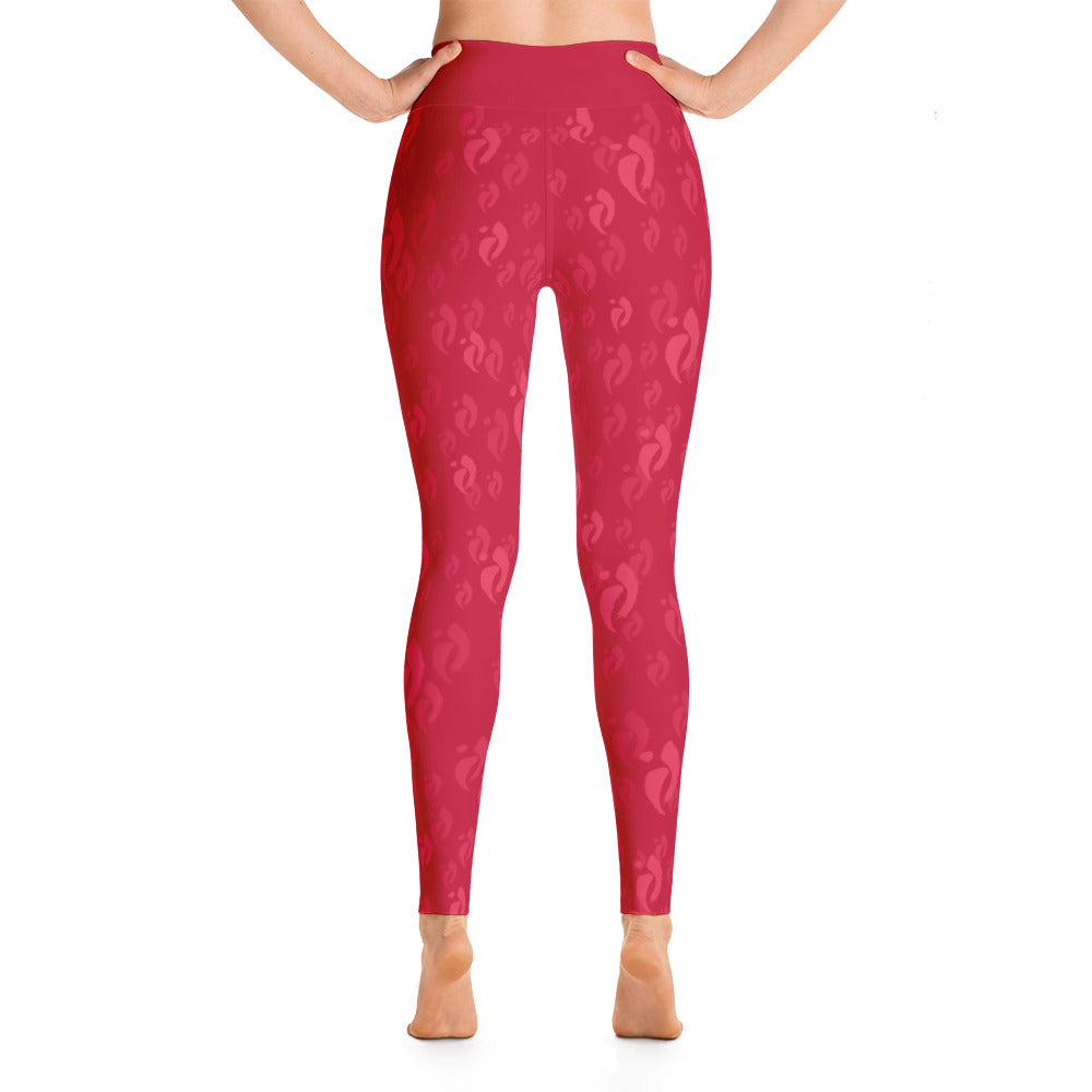 Leggings - Nia Swish Reds on Red