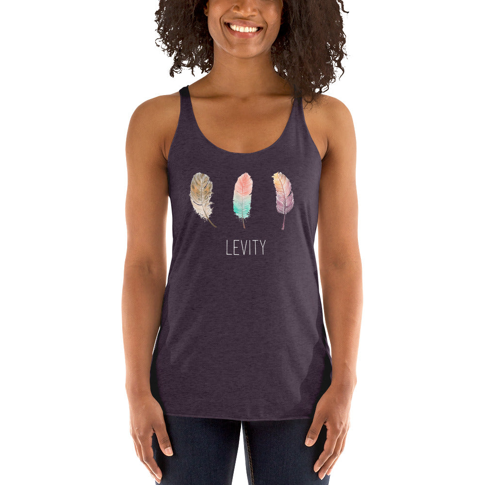 LEVITY 3 Feather Racerback Tank