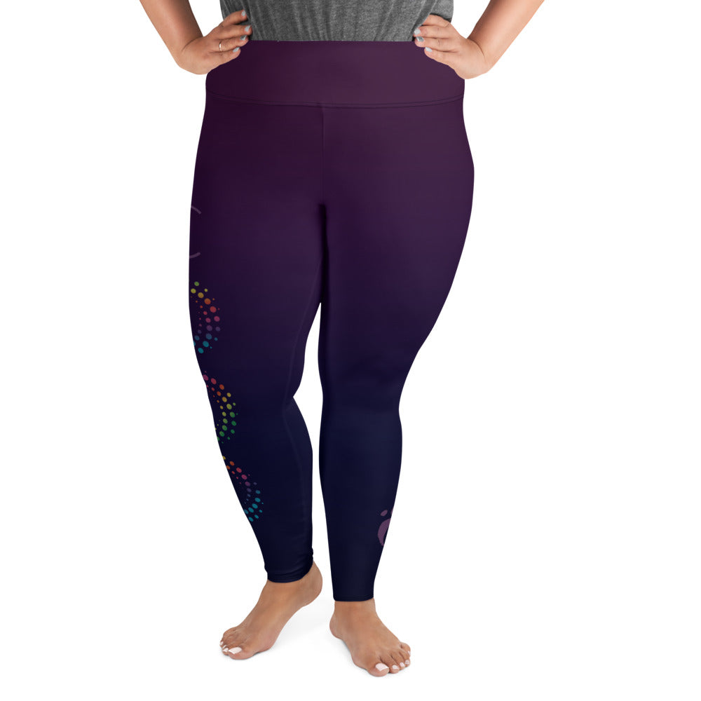 CURE Plus Size Leggings - Purple – NiaWear
