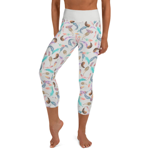 LEVITY Feather Capri Leggings