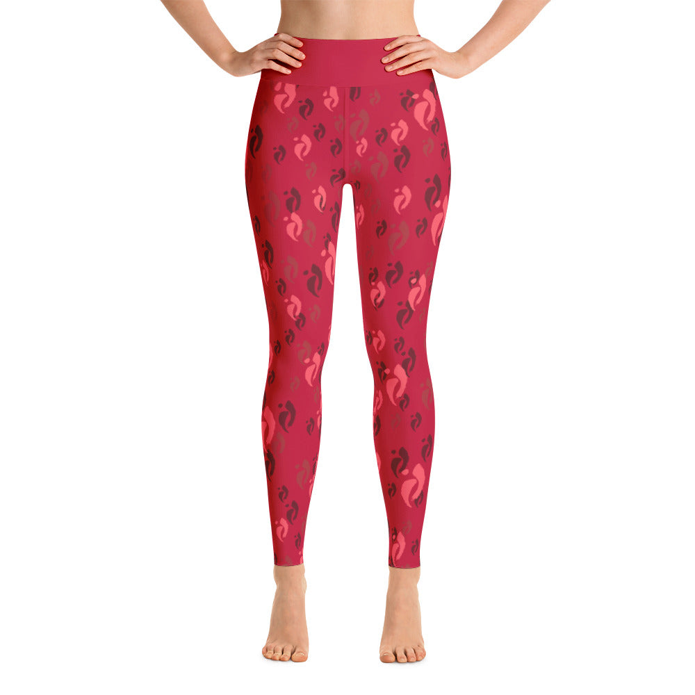 Leggings - Nia Swish Darks on Red