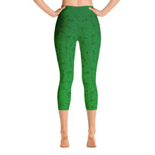 Capri Leggings - "Debbie's Dancers" Original Art - Green Ombre