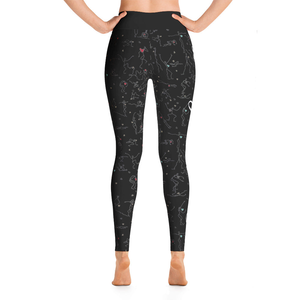 Leggings - "Debbie's Dancers" Original Art - Black