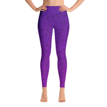 Leggings - "Debbie's Dancers" Original Art - Purple Ombre