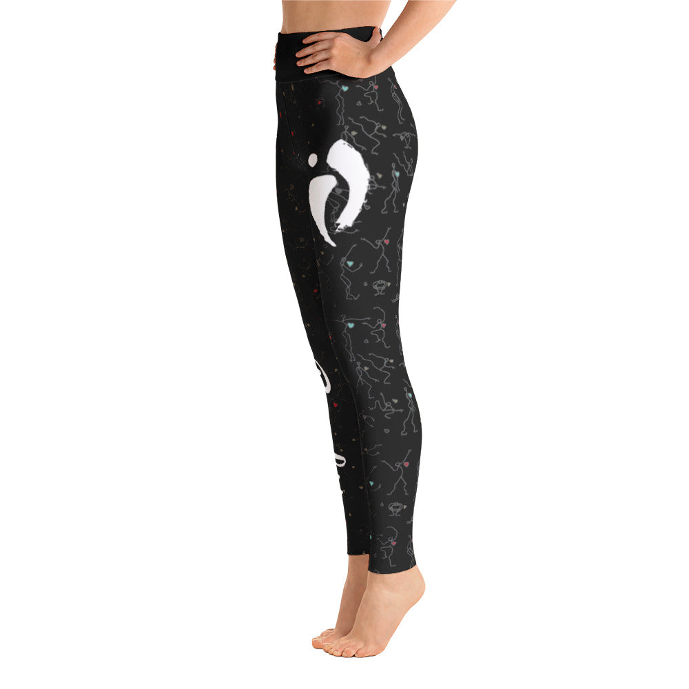 Leggings - "Debbie's Dancers" Original Art - Black