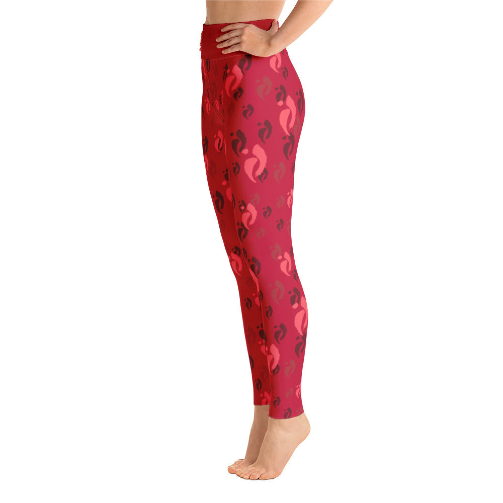 Leggings - Nia Swish Darks on Red