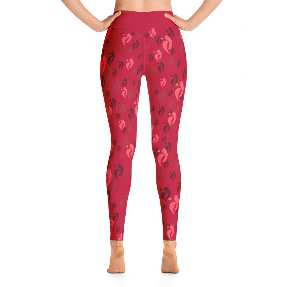 Leggings - Nia Swish Darks on Red