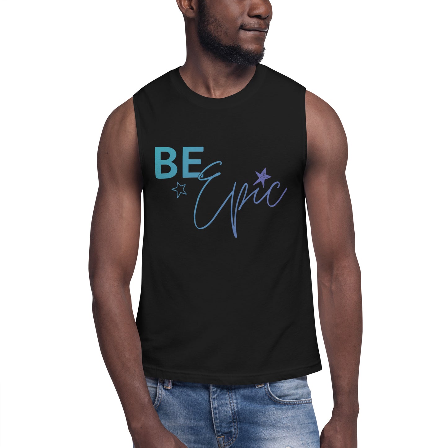 EPIC Black Unisex Muscle Tank