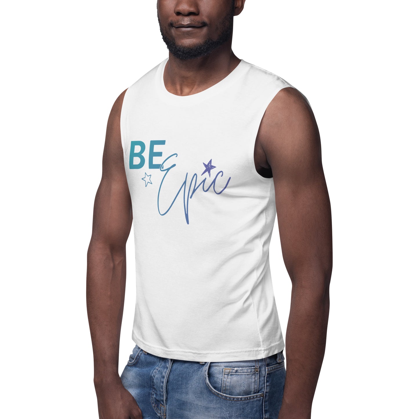 EPIC White Unisex Muscle Tank