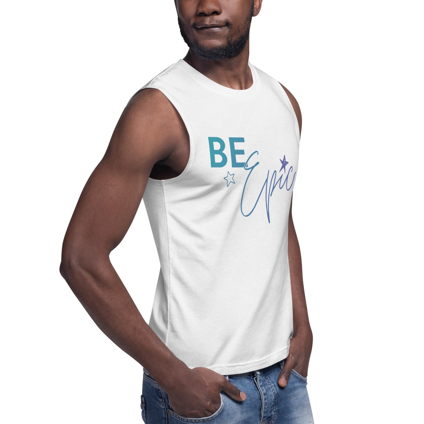 EPIC White Unisex Muscle Tank