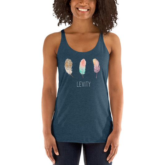 LEVITY 3 Feather Racerback Tank