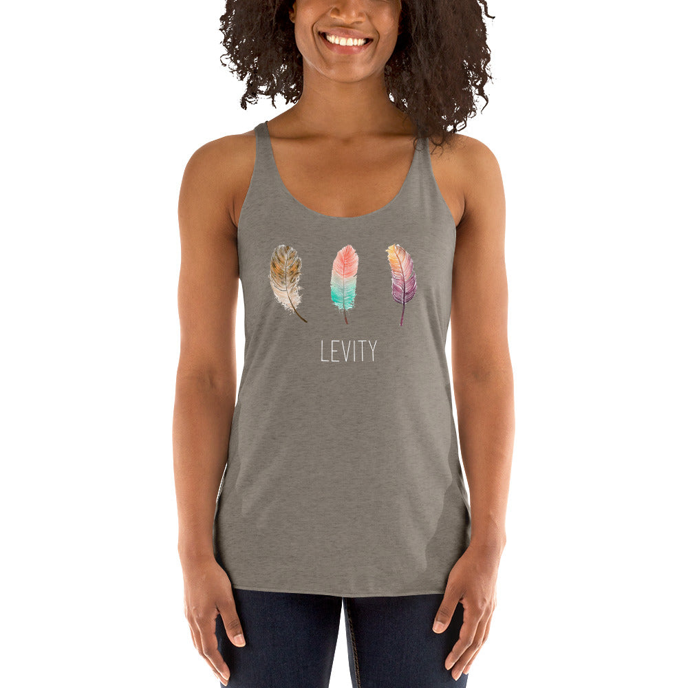 LEVITY 3 Feather Racerback Tank